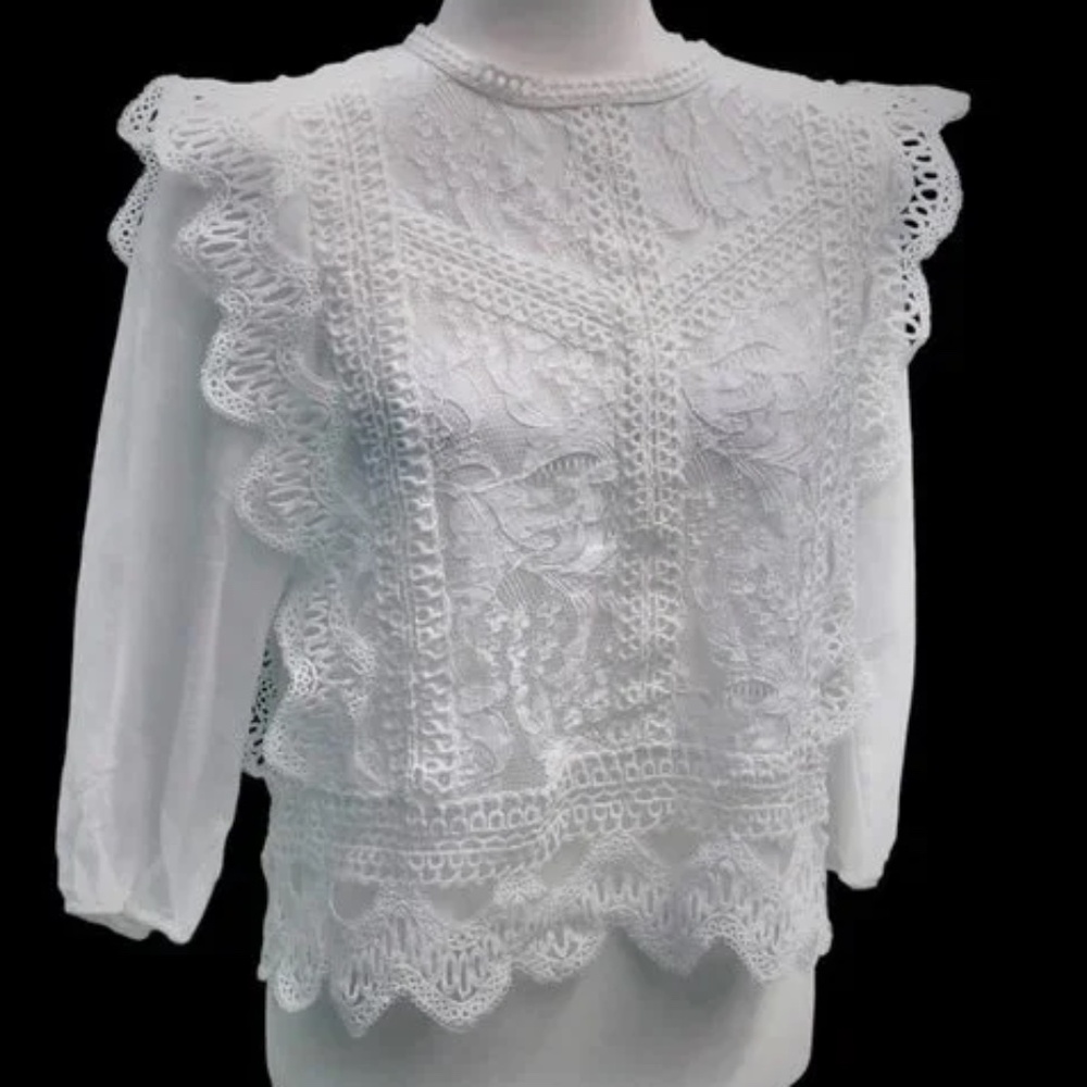 EXQUISITE lace blouse.  NWOT